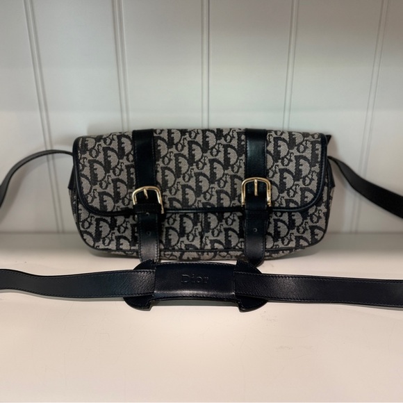 Dior Trotter Oblique Black Messenger Bag (01RU 0043) - Picture 1 of 14
